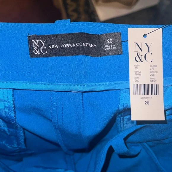 New York & Company Royal Blue Ankle Pants | Size 20 | NWT - Picture 3 of 3